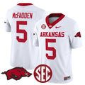 #5 Darren McFadden Arkansas Razorbacks Limited Stitched White Jersey