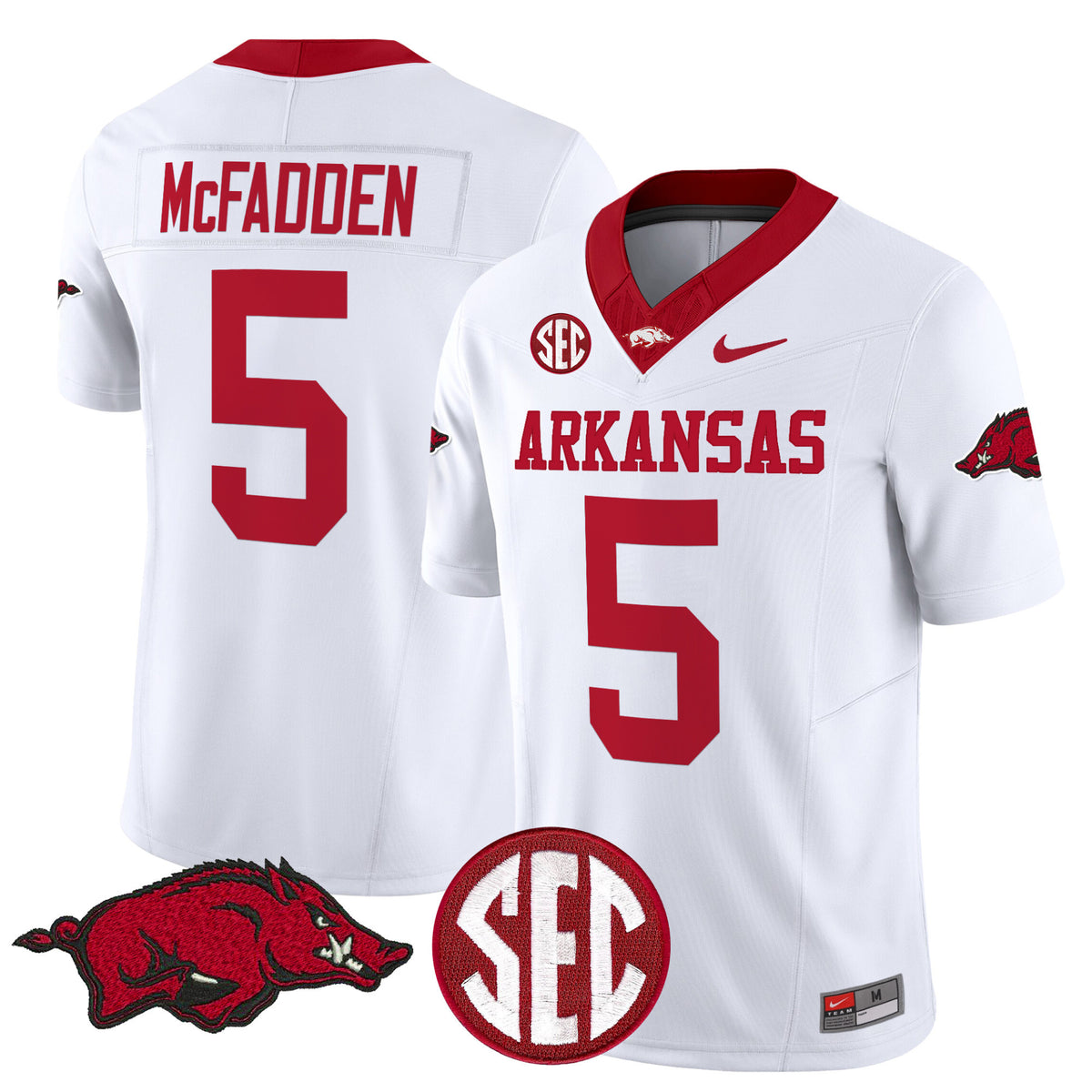 #5 Darren McFadden Arkansas Razorbacks Limited Stitched White Jersey
