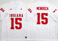 Indiana Hoosiers White #15 MENDOZA Jersey