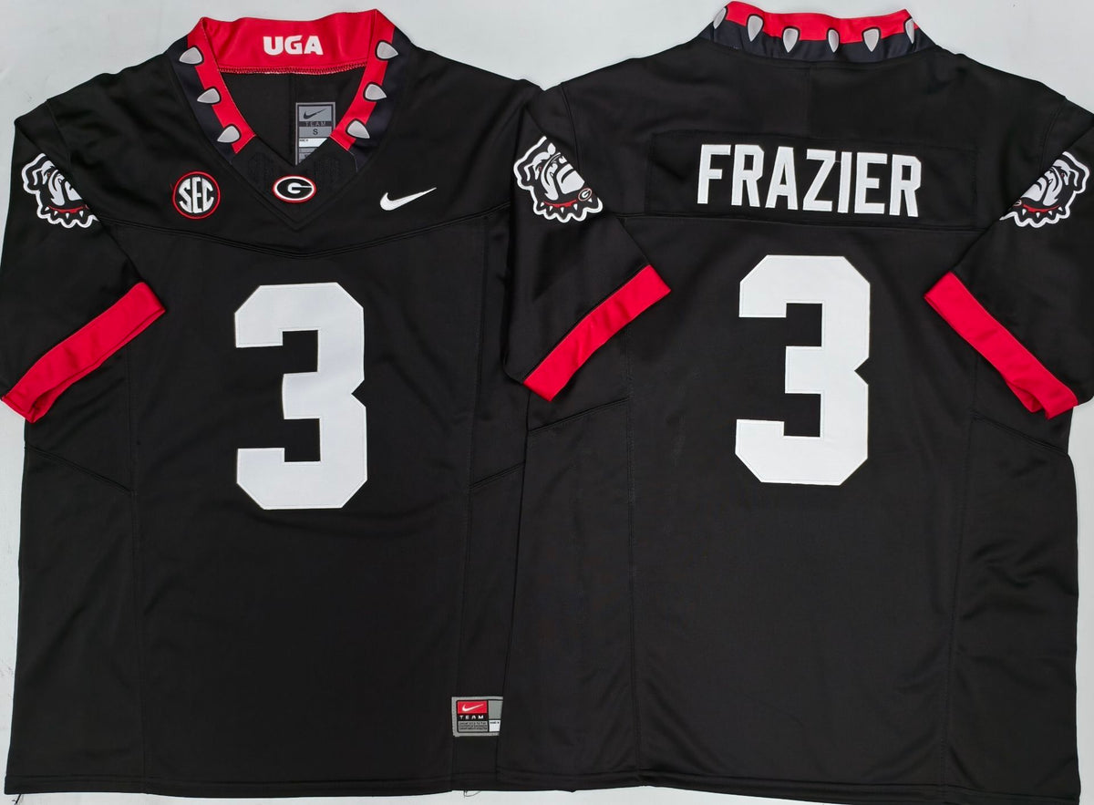 Georgia Bulldogs Black #3 FRAZIER Jersey