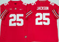 Ohio State Buckeyes Red #25 JACKSON Jersey