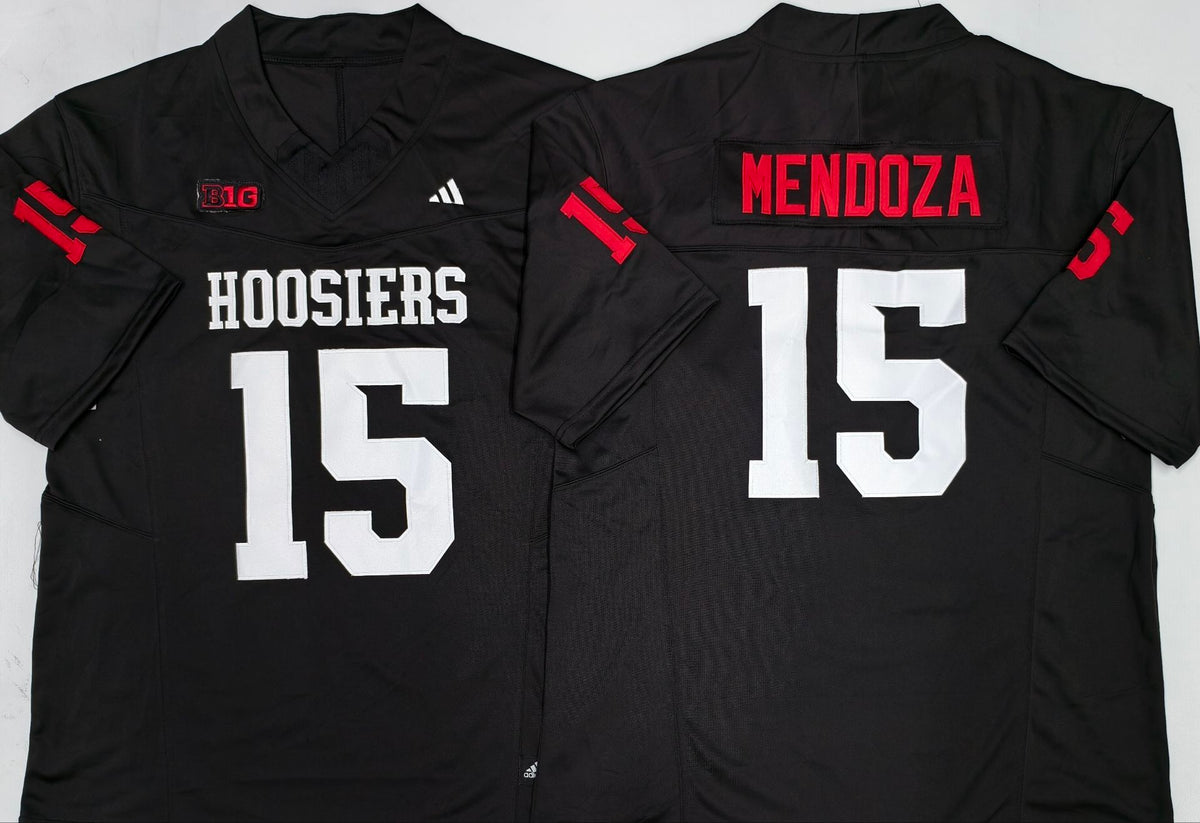 Indiana Hoosiers Black #15 MENDOZA Jersey