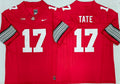 Ohio State Buckeyes Red #17 TATE Jersey