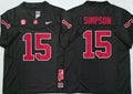 Alabama Crimson Tide Black #15 SIMPSON Jersey
