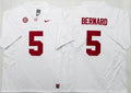 Alabama Crimson Tide White #5 BERNARD Jersey