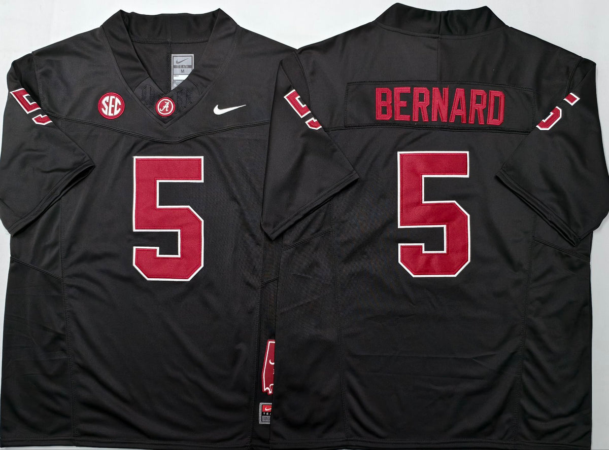 Alabama Crimson Tide Black #5 BERNARD Jersey