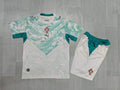 KIDS Portugal  Away Kit – Teal Wave Pattern
