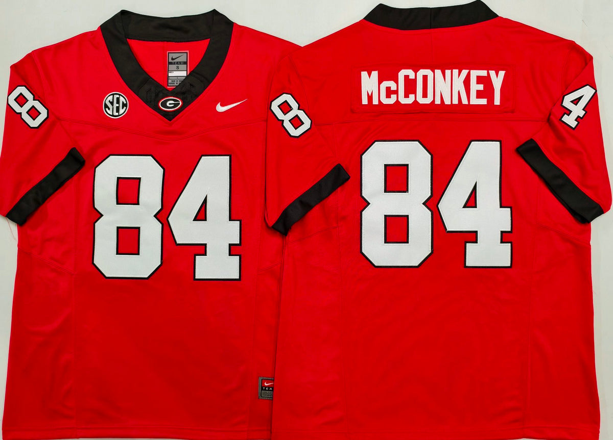 Georgia Bulldogs Red #84 McCONKEY Jersey