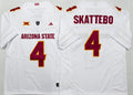 Arizona Sun Devils White #4 SKATTEBO Jersey