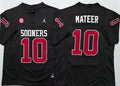 Oklahoma Sooners Black #10 MATEER Jersey