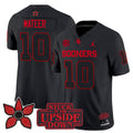 #10 Mateer Oklahoma Sooners Black Stitched College Football Jersey