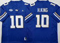 Georgia Tech Football Blue #10 H.KING Jersey