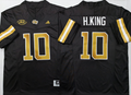 Georgia Tech Football Black #10 H.KING Jersey