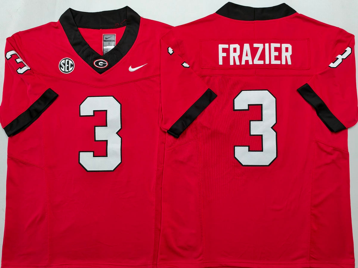 Georgia Bulldogs Red #3 FRAZIER Jersey