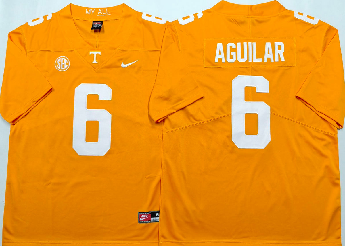 Tennessee Volunteers Orange #6 AGUILAR Jersey