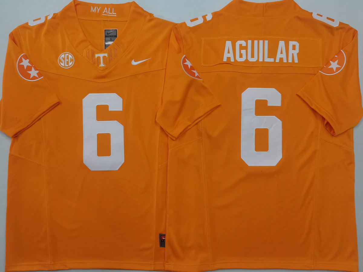 Tennessee Volunteers Orange #6 AGUILAR Jersey