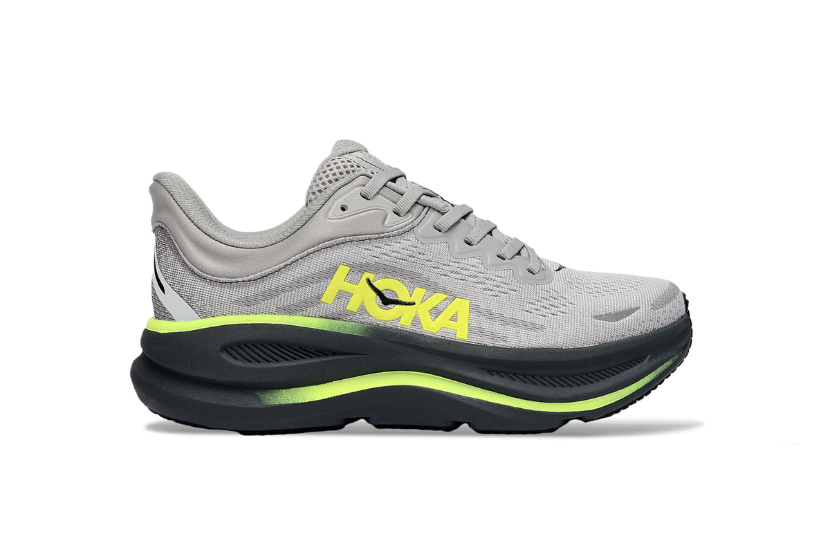 HOKA ONE ONE Bondi 9 Grout / Safety Yellow / Black