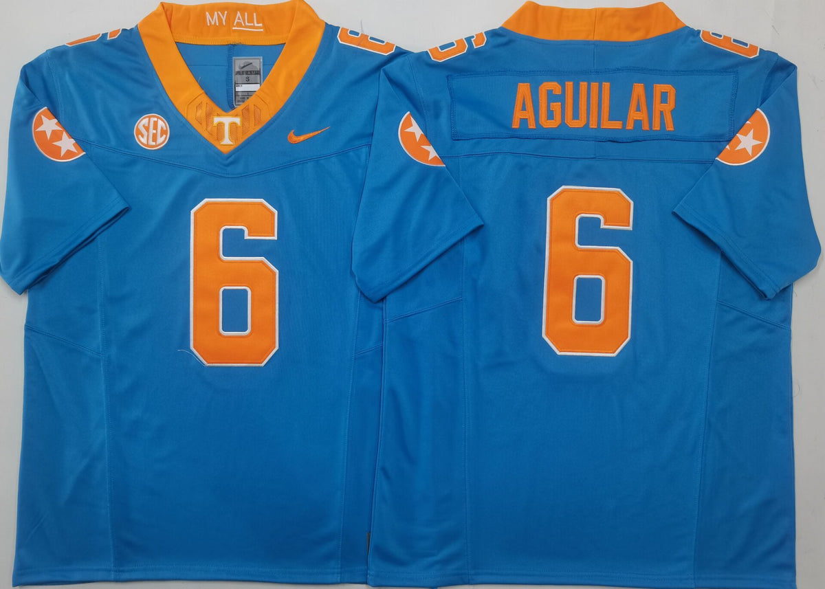 Tennessee Volunteers Blue #6 AGUILAR Jersey