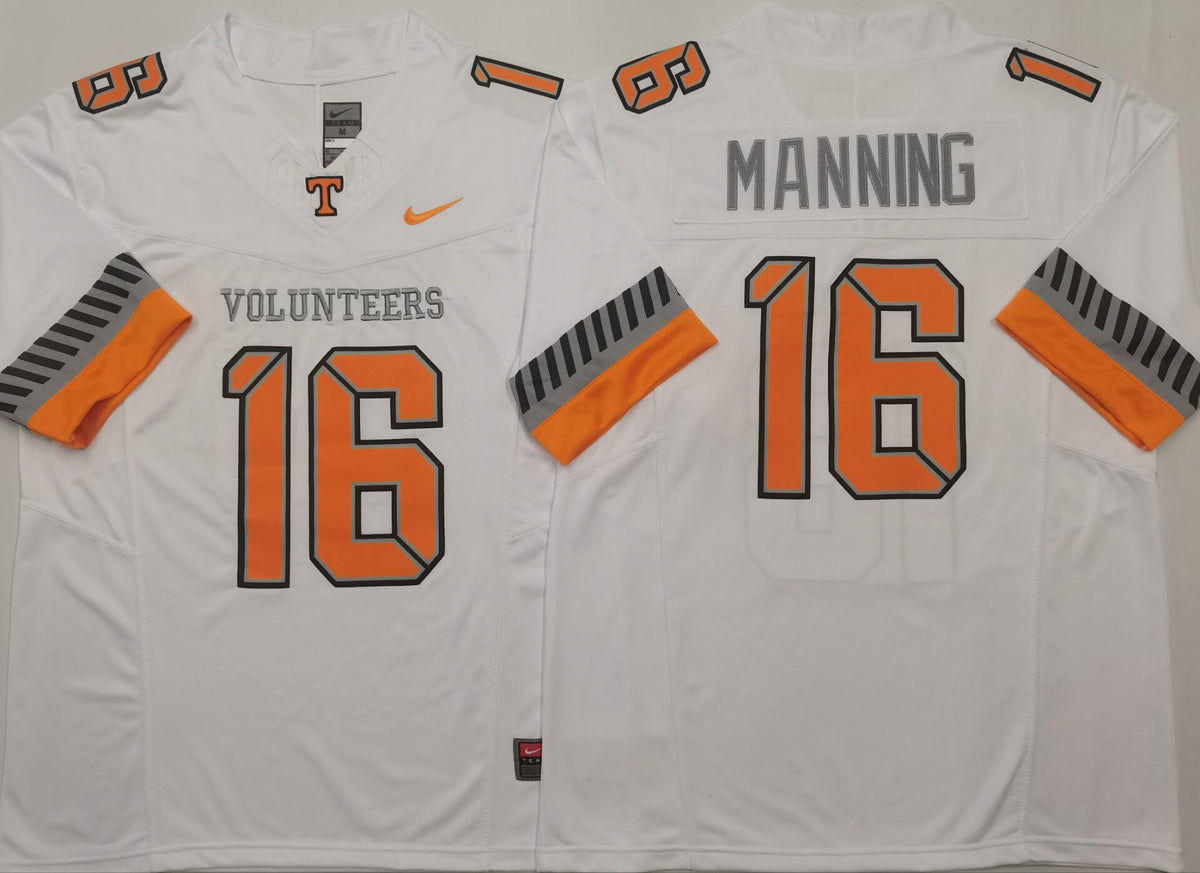 Tennessee Volunteers White #16 MANNING Jersey