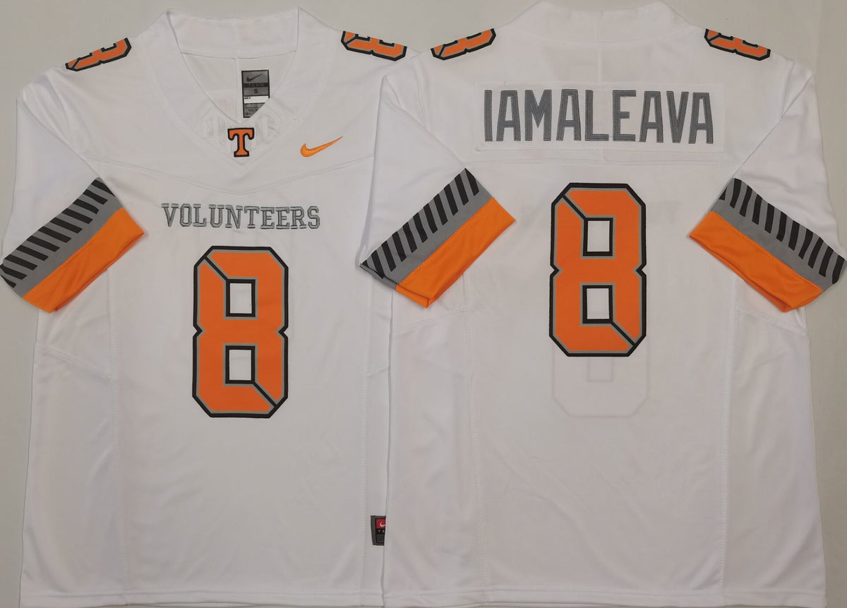 Tennessee Volunteers White #8 IAMALEAVA Jersey