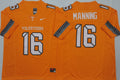 Tennessee Volunteers Orange #16 MANNING Jersey