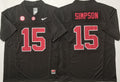 Alabama Crimson Tide Black #15 SIMPSON Jersey