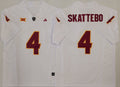 Arizona Sun Devils White #4 SKATTEBO Jersey
