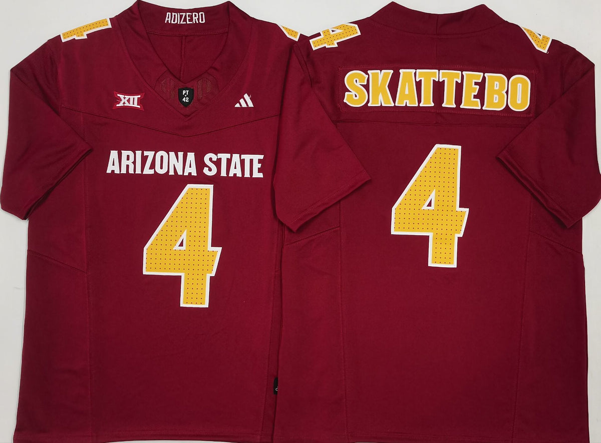 Arizona Sun Devils Red #4 SKATTEBO Jersey