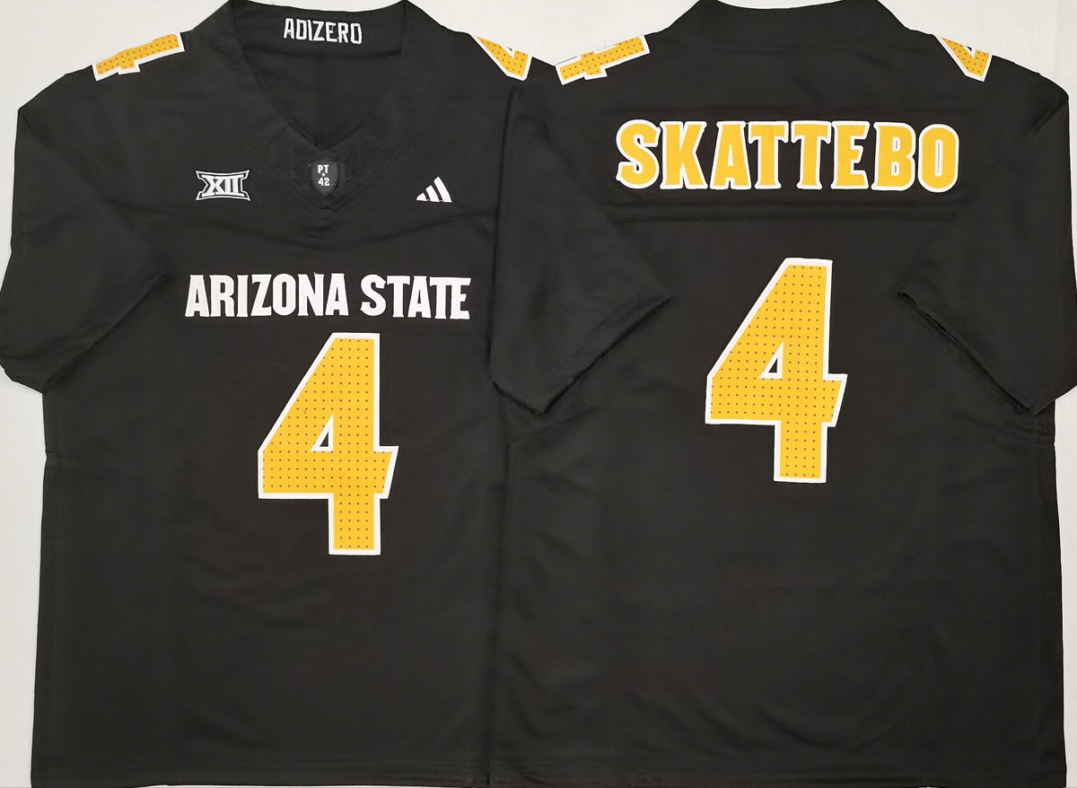 Arizona Sun Devils Black #4 SKATTEBO Jersey