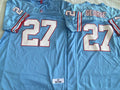 Tennessee Oilers  Blue #27 GEORGE Jersey