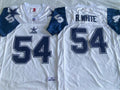 Dallas Cowboys White #54 R.WHITE Jersey