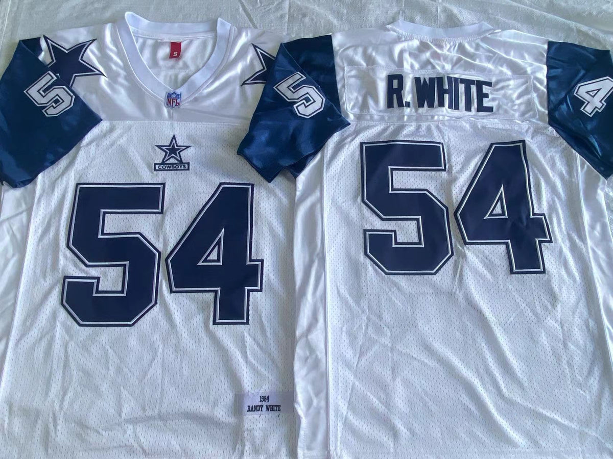 Dallas Cowboys White #54 R.WHITE Jersey