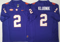 Clemson Tigers Purple #2 KLUBNIK Jersey