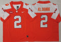 Clemson Tigers Orange White #2 KLUBNIK Jersey