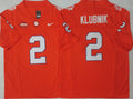 Clemson Tigers Orange #2 KLUBNIK Jersey