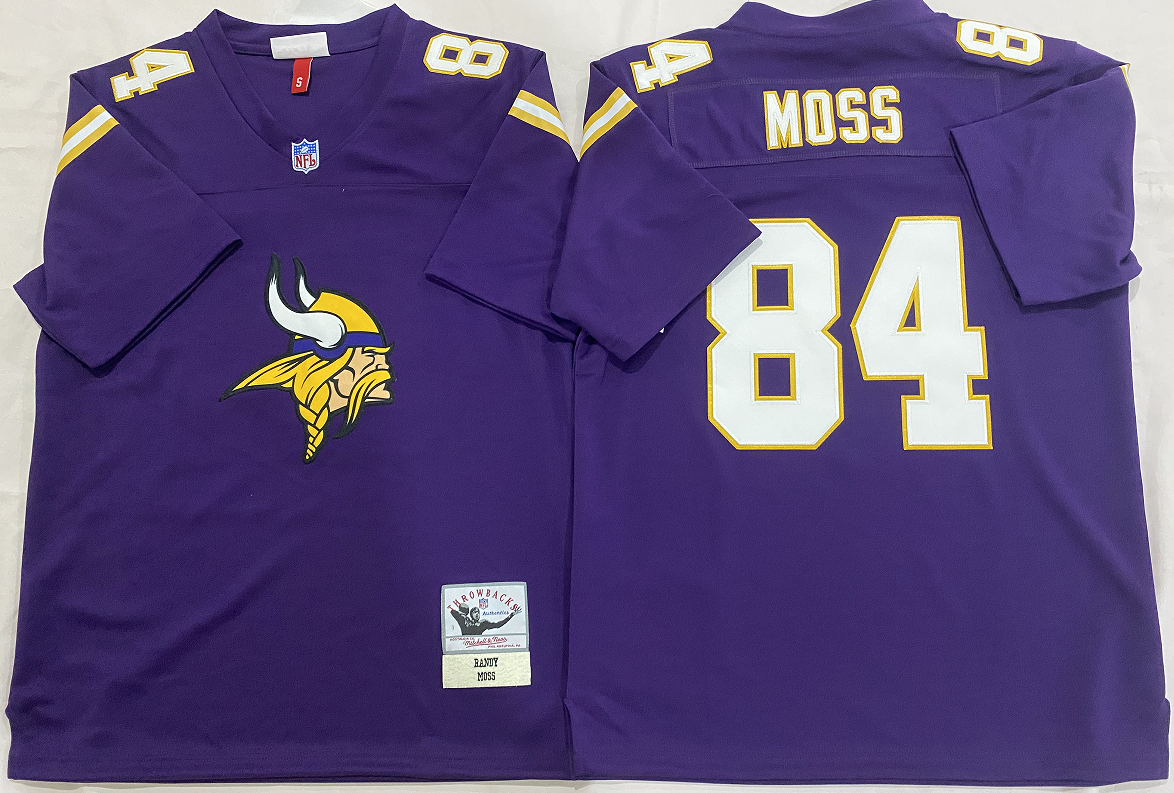 Minnesota Vikings Purple #84 MOSS Jersey