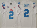 Ole Miss Rebels White #2 DART Jersey