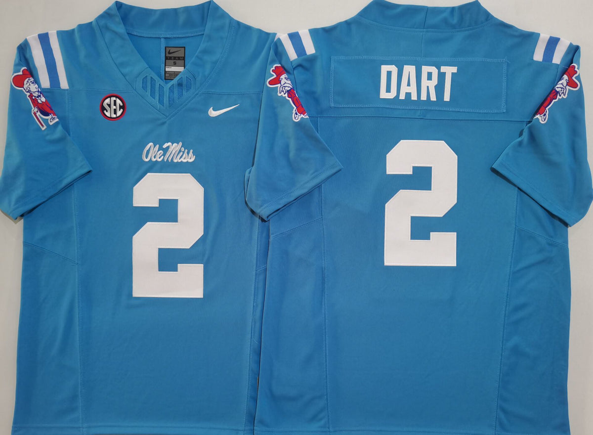 Ole Miss Rebels Blue #2 DART Jersey