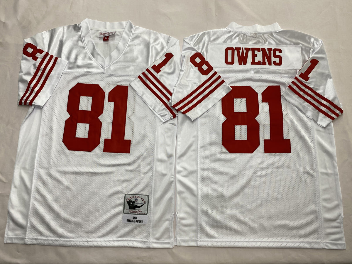 San Francisco 49ers White #81 OWENS Jersey
