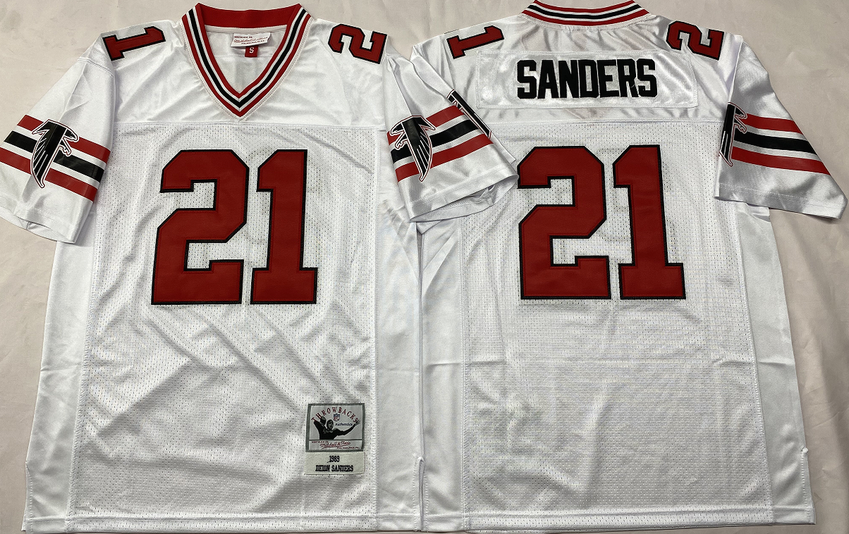 Atlanta Falcons White #21 SANDERS Jersey