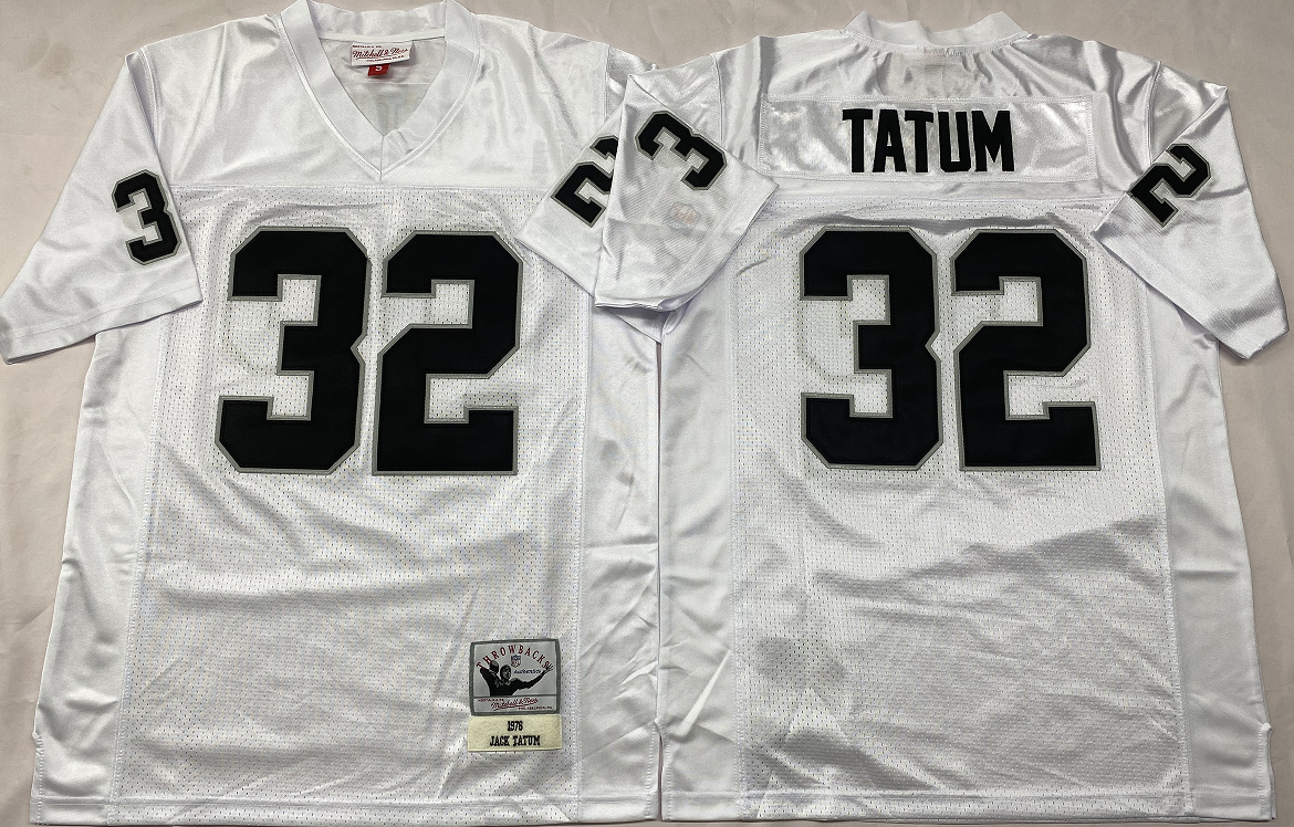 Oakland Raiders White #34 TATUM Jersey