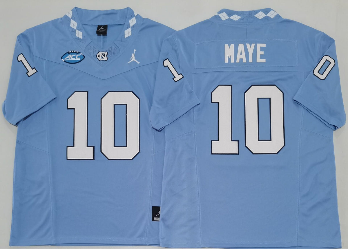 North Carolina Tar Heels Blue #10 MAYE Jersey