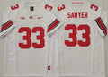 Ohio State Buckeyes White #33 SAWYER Jersey