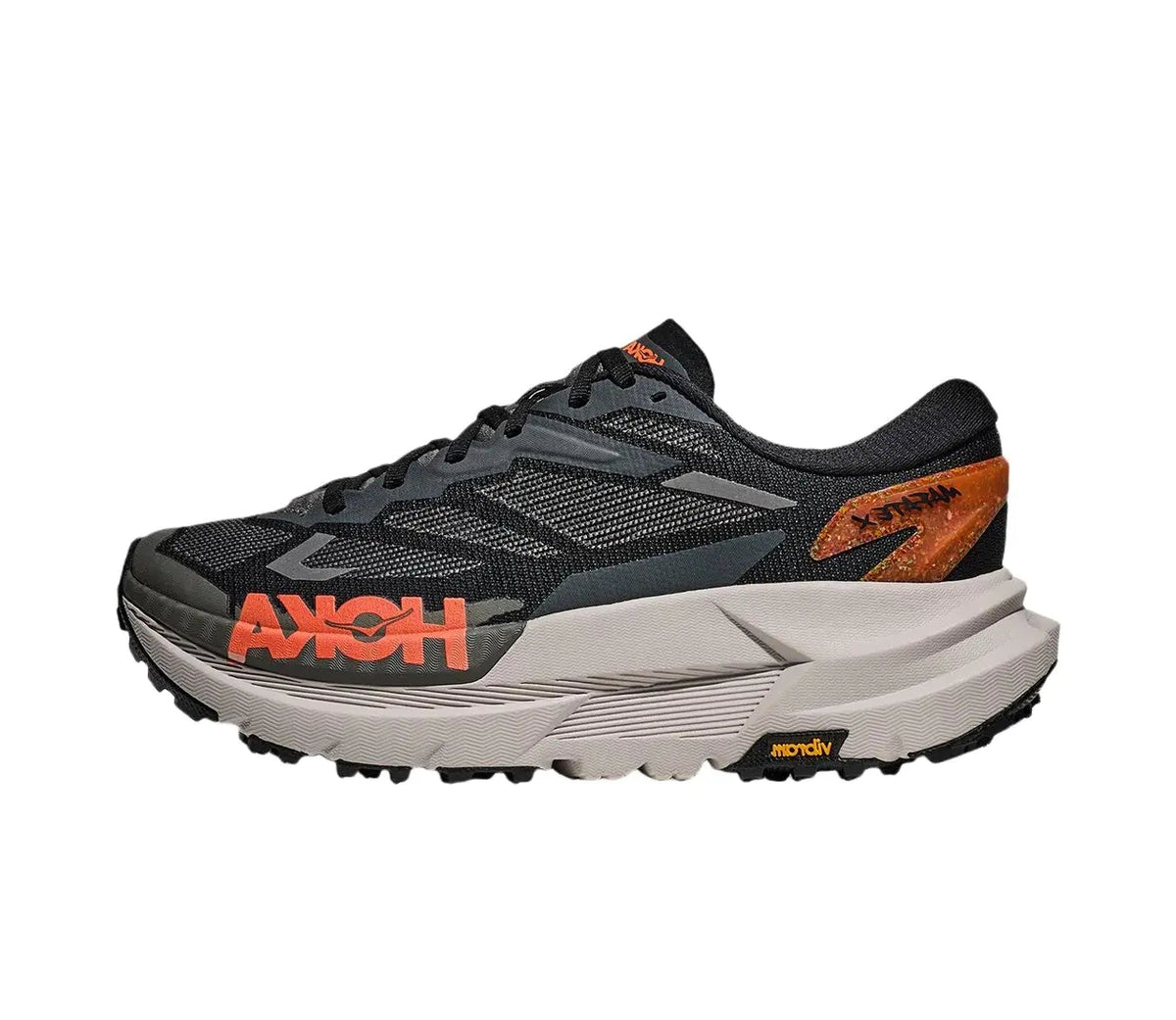 Hoka Mafate X Black/Castlerock/Orange