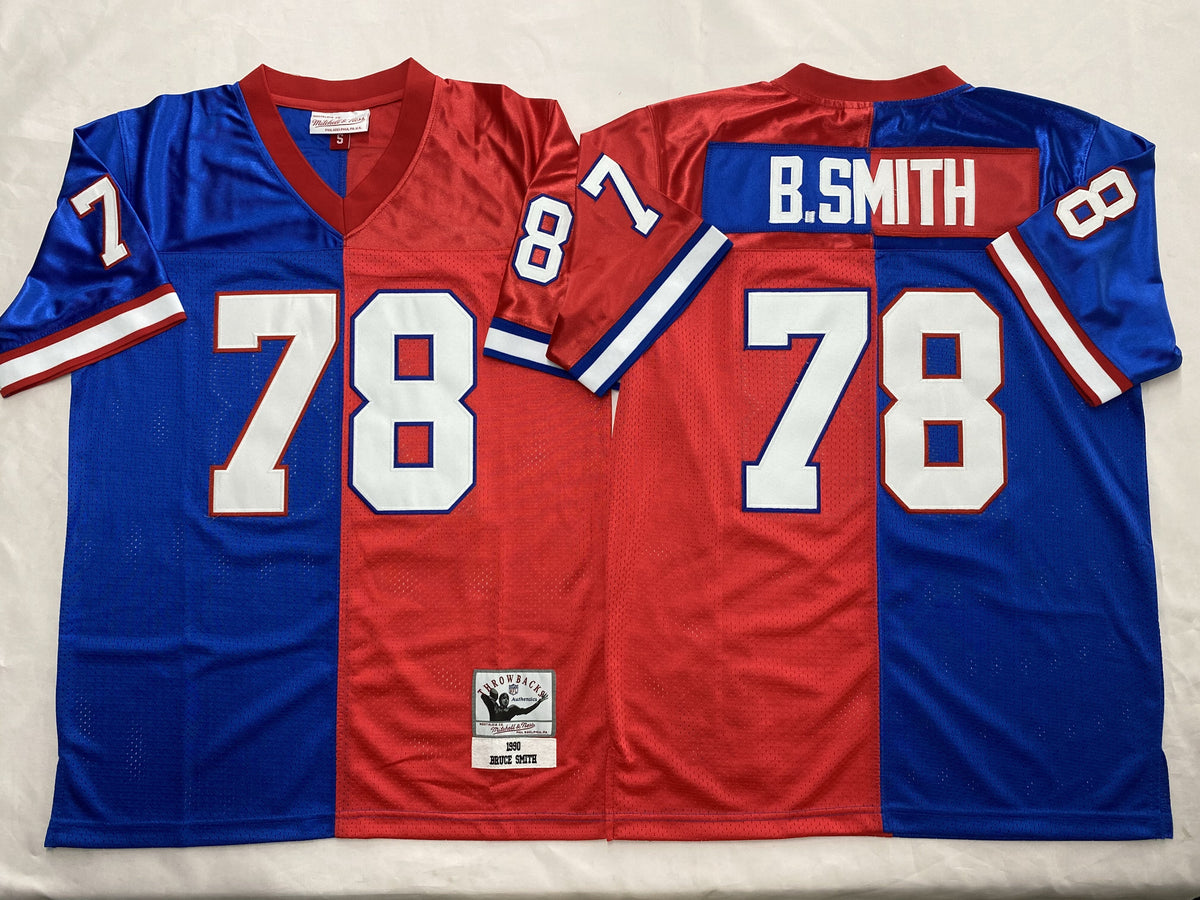 Buffalo Bills Blue Red #78 B.SMITH Jersey