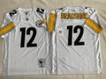 Pittsburgh Steelers White #12 BRADSHAW Jersey