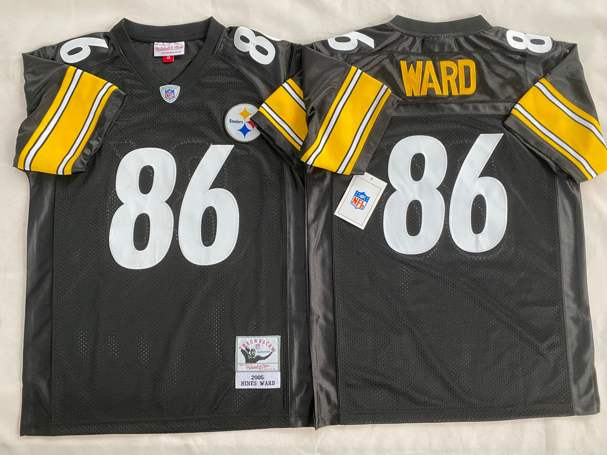 Pittsburgh Steelers Black #86 WARD Jersey