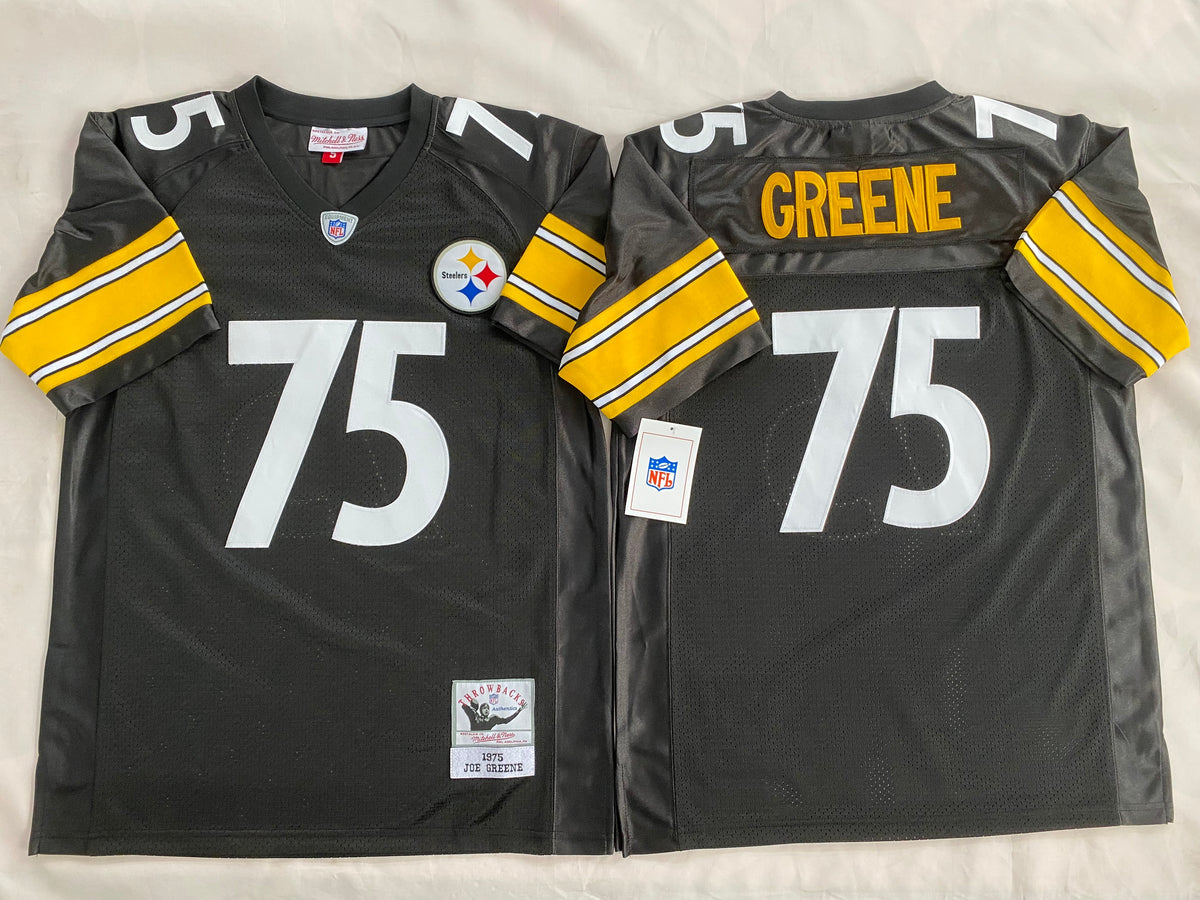 Pittsburgh Steelers Black #75  GREENE Jersey