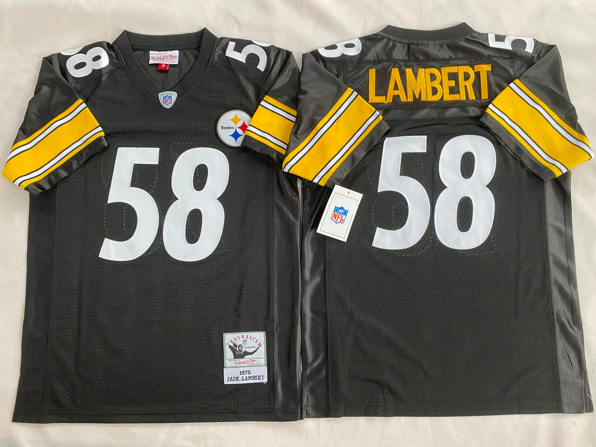 Pittsburgh Steelers Black #58  LAMBERT Jersey