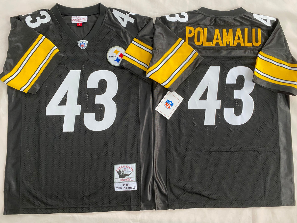 Pittsburgh Steelers Black #43 POLAMALU Jersey